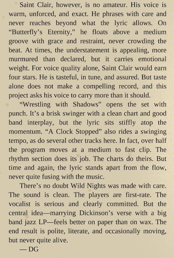 Down Beat Record Review of 